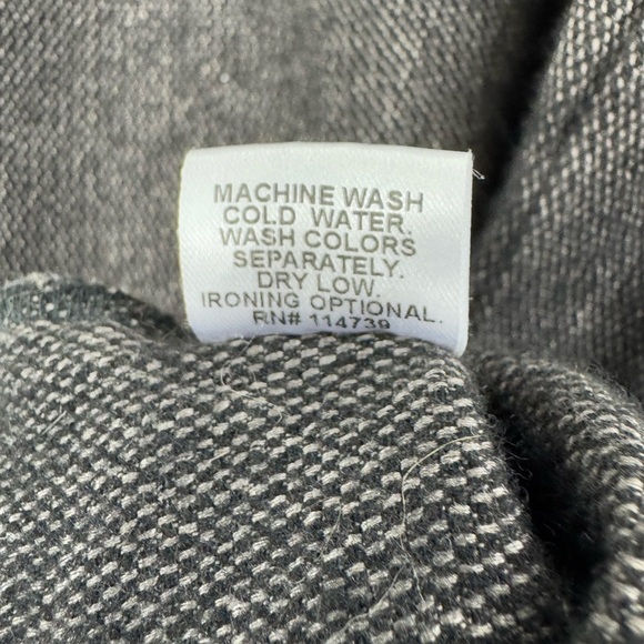 Flax Size P XS Wool Blend Gray Dress Gray Tweed Sleeveless Knee Length - Picture 5 of 6